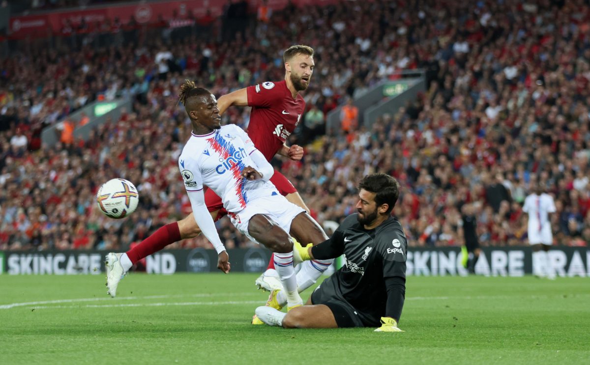 Alisson Becker doubtful to face Chelsea in Carabao Cup final. (Photo by Clive Brunskill/Getty Images)