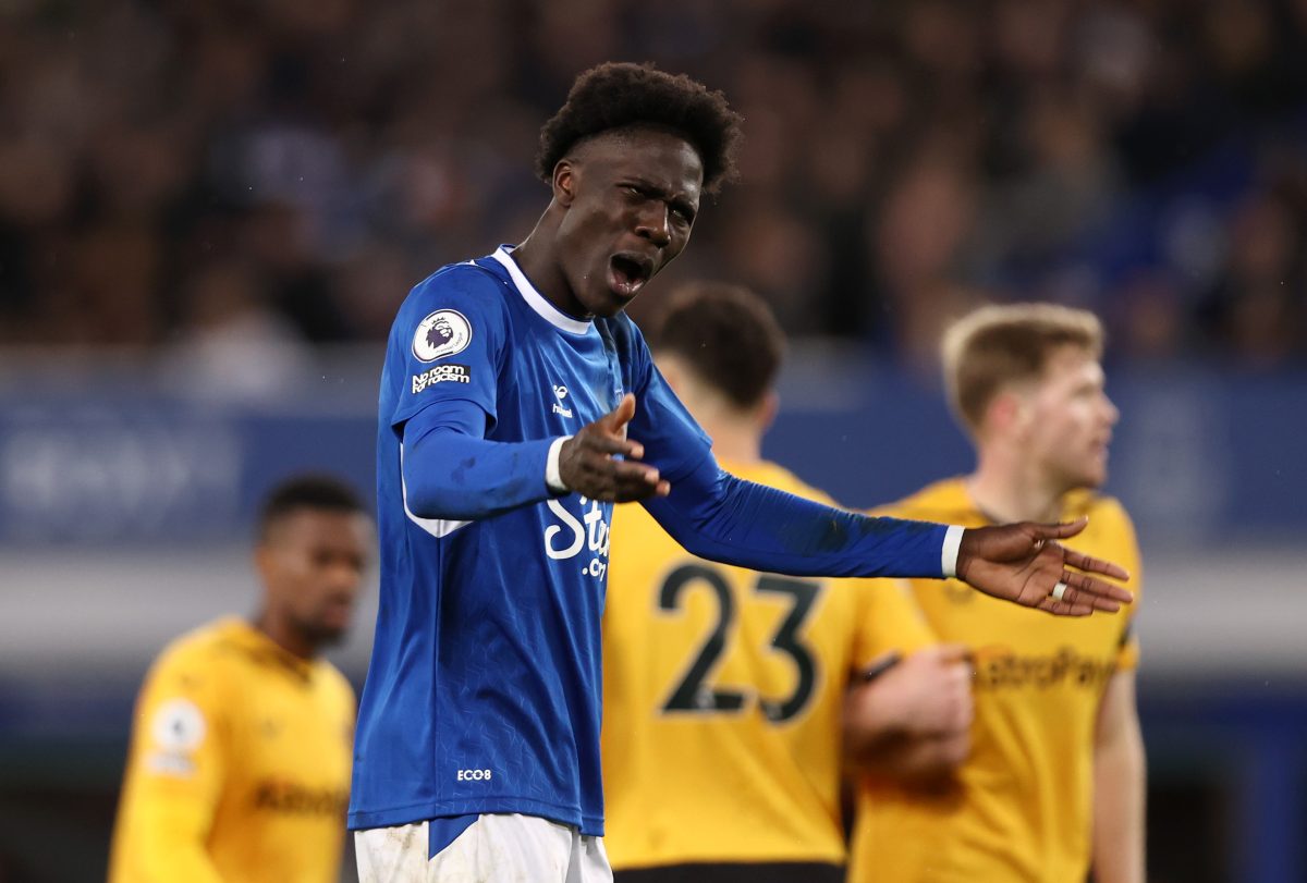 Everton are reluctant to sell Amadou Onana. (Photo by Naomi Baker/Getty Images)