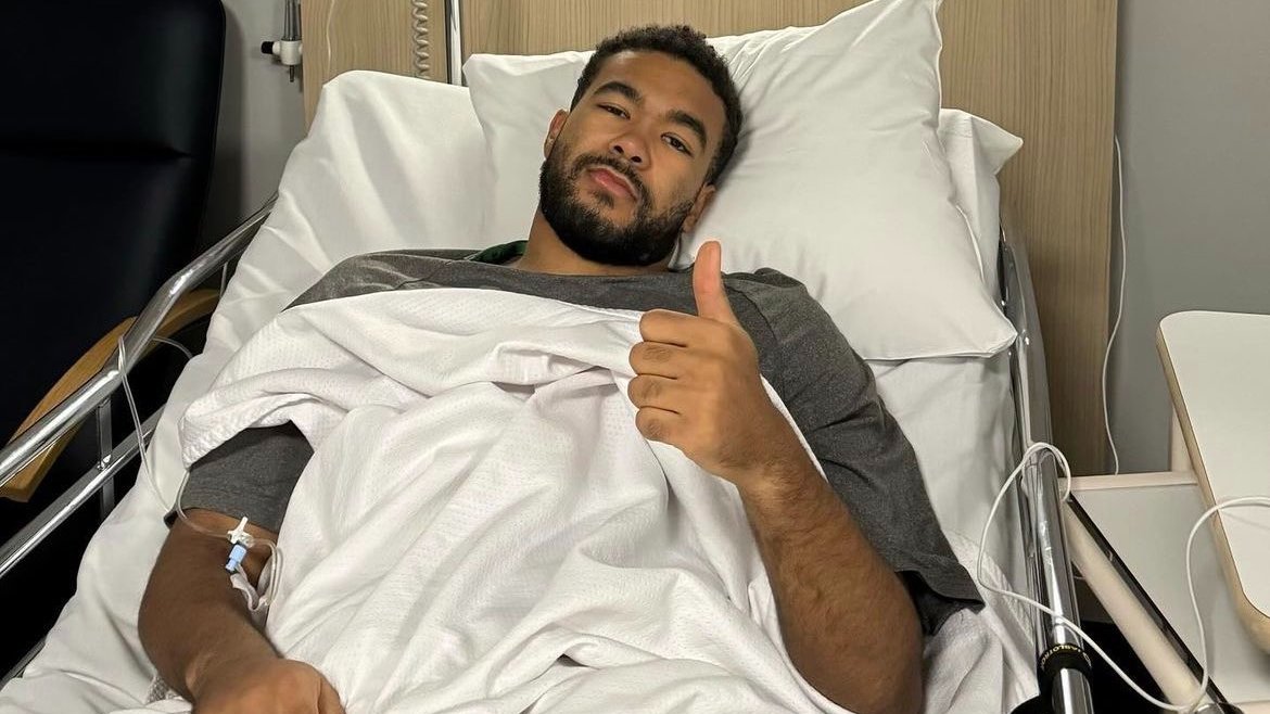Reece James posts photo on Instagram after undergoing hamstring injury.