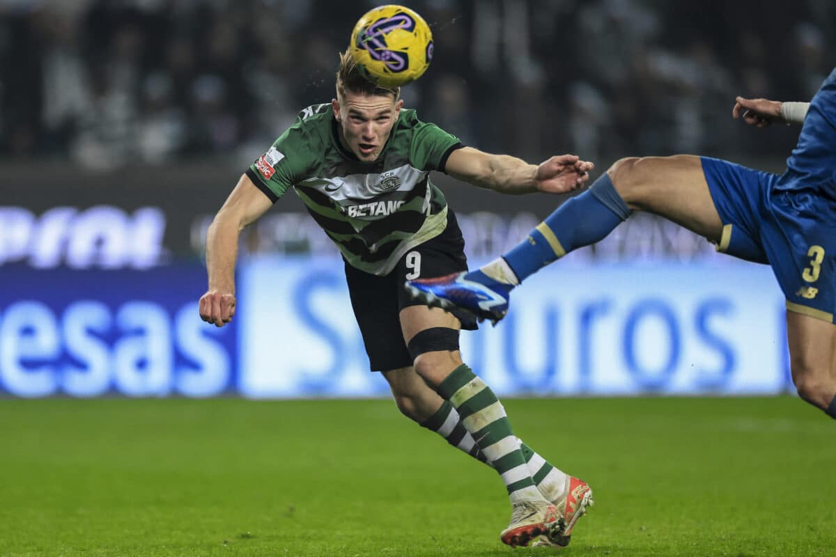 Sporting CP reject Chelsea bid for Viktor Gyokeres. (Photo by PATRICIA DE MELO MOREIRA / AFP) (Photo by PATRICIA DE MELO MOREIRA/AFP via Getty Images)