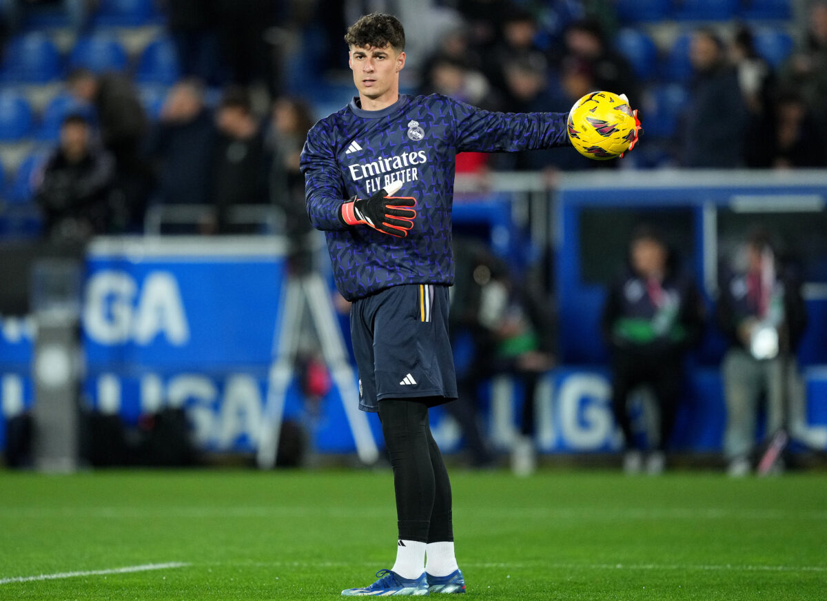 Kepa Arrizablaga's Chelsea future is on the line as Blues set to sell seven players in the summer window. (Photo by Juan Manuel Serrano Arce/Getty Images)