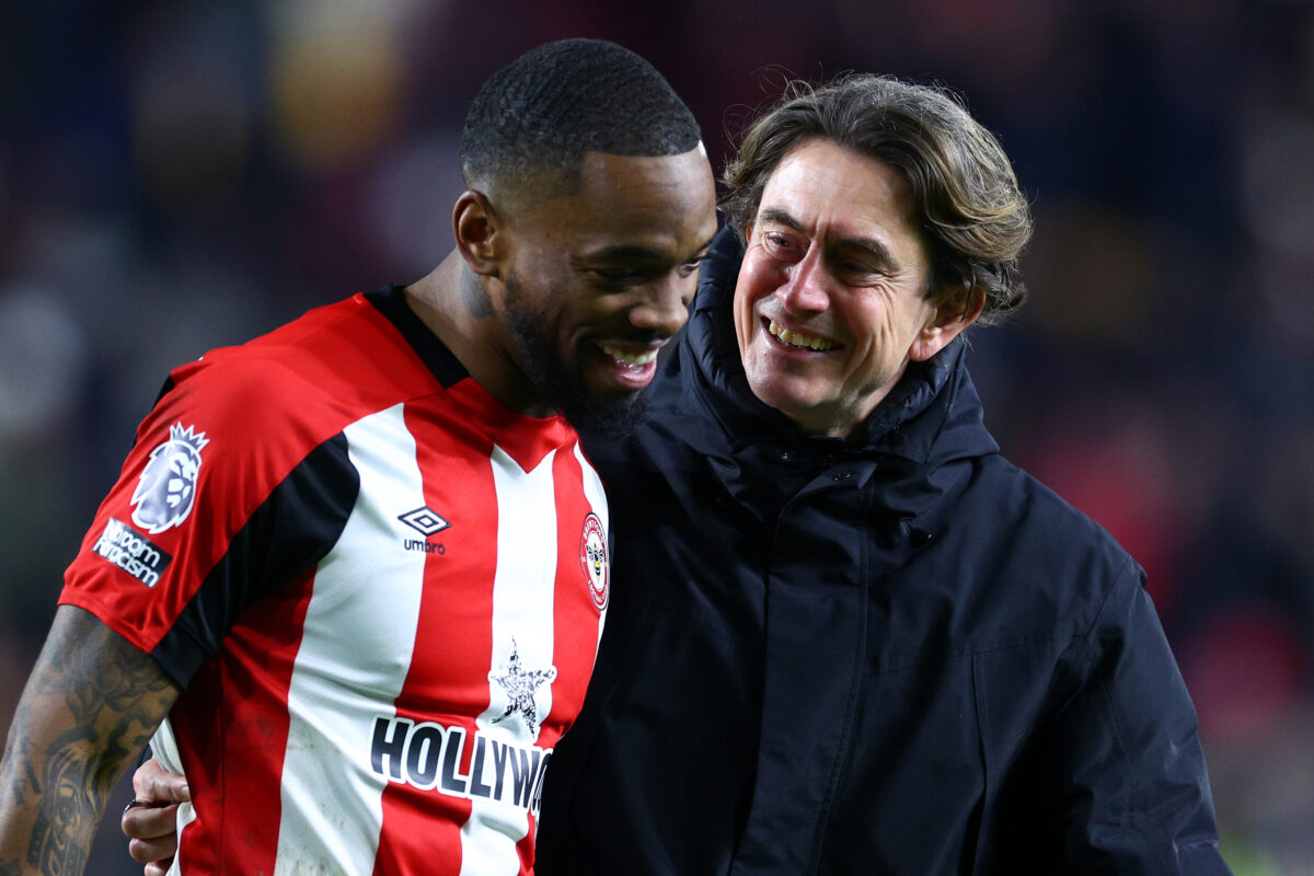Brentford might decrease Ivan Toney asking price to entice Chelsea and Arsenal. (Photo by Clive Rose/Getty Images)