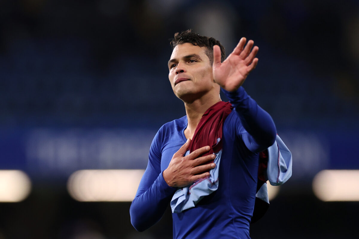 LONDON, ENGLAND - JANUARY 26: Thiago Silva's Chelsea contract will expire after the end of the season. (Photo by Ryan Pierse/Getty Images)