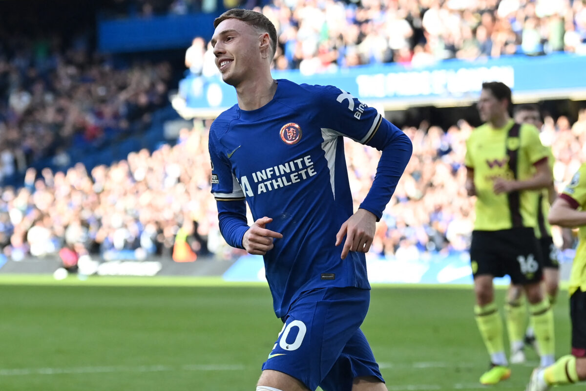 Steve Nicol claims Chelsea forward Cole Palmer is a prolific goal contributor.  (Photo by GLYN KIRK/AFP via Getty Images)
