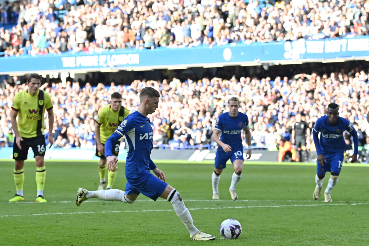 Cole Palmer hasn't missed a penalty this season for Chelsea. (Photo by GLYN KIRK/AFP via Getty Images)