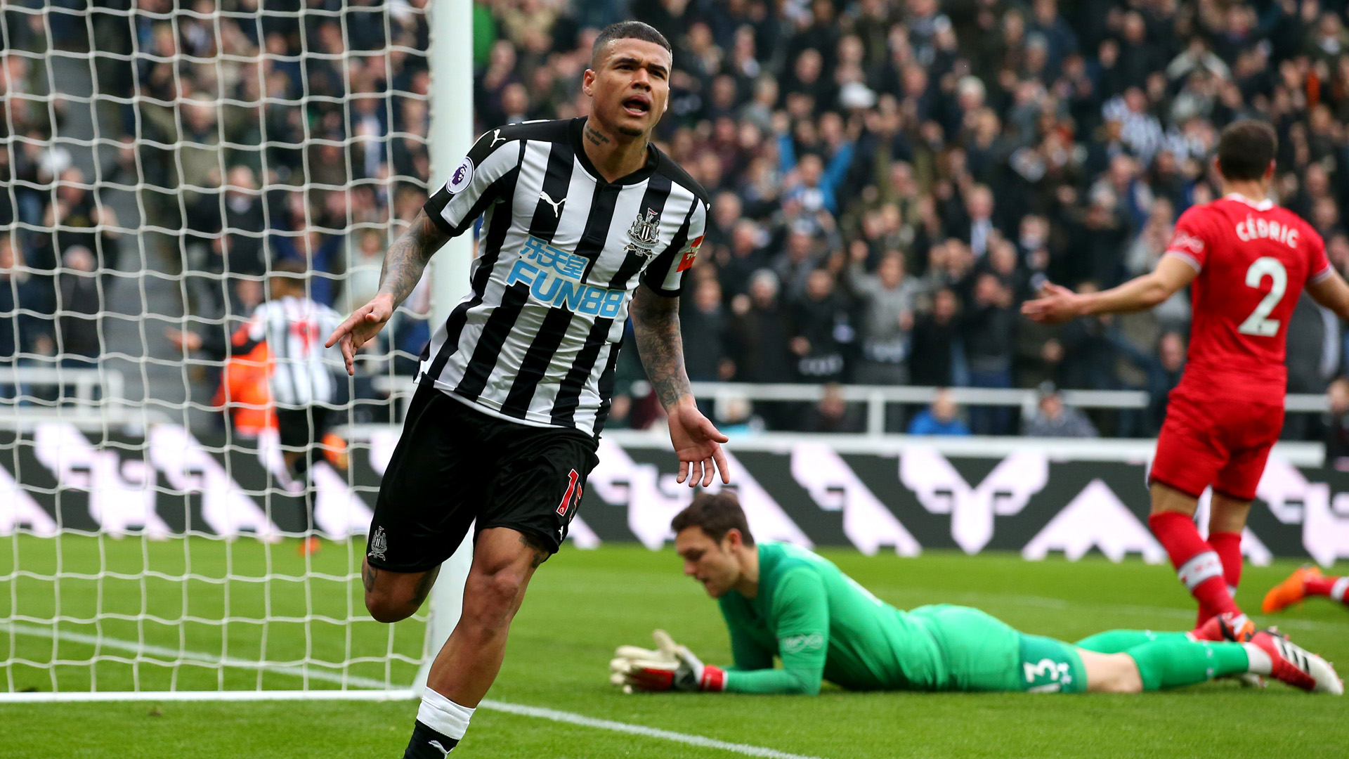 Kenedy during his loan spell at Newcastle United.