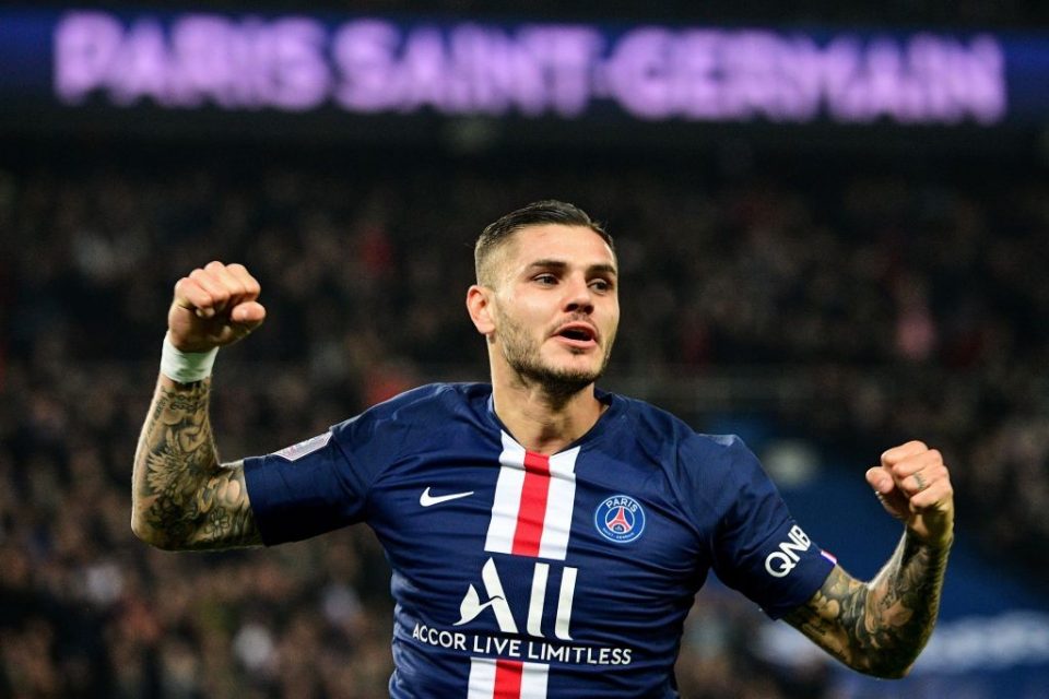 Mauro Icardi in action for PSG.