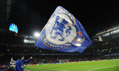 The Chelsea flag as seen at Stamford Bridge.