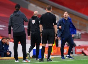 Lampard had a go at the Liverpool bench during the game (Getty Images)