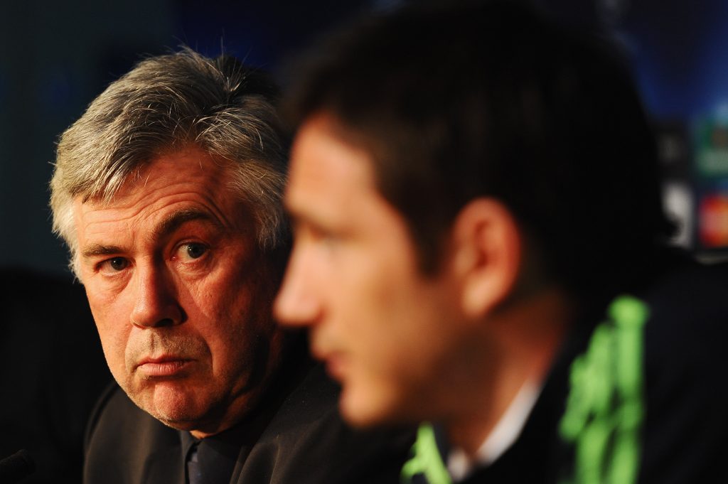 Frank Lampard has hailed the influence Carlo Ancelotti has had on his managerial career. (GETTY Images)