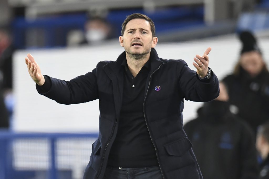 Chelsea manager Frank Lampard reacts as Chelsea play Everton in the Premier League. (GETTY Images)