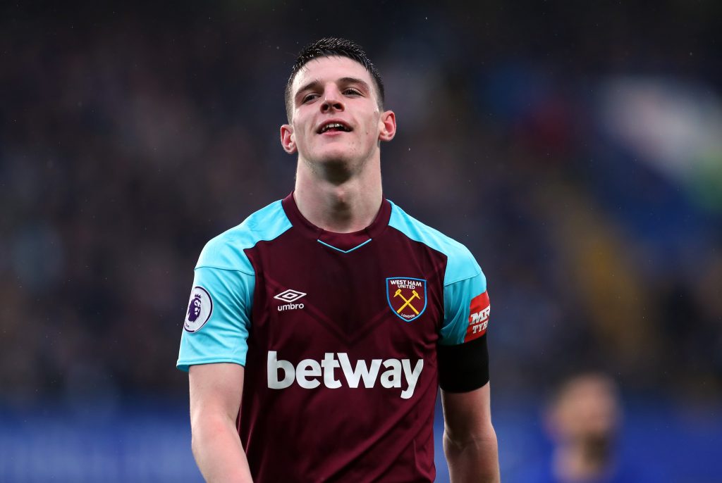 Fabrizio Romano confirms Arsenal  have reached an agreement with West Ham United to sign Chelsea target Declan Rice. (GETTY Images)