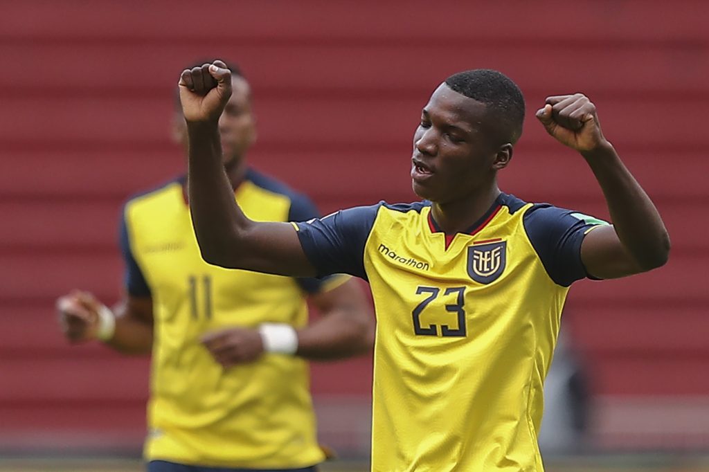 Chelsea starlet Kendry Paez becomes the youngest ever debutant for Ecuador and also scores. (GETTY Images)