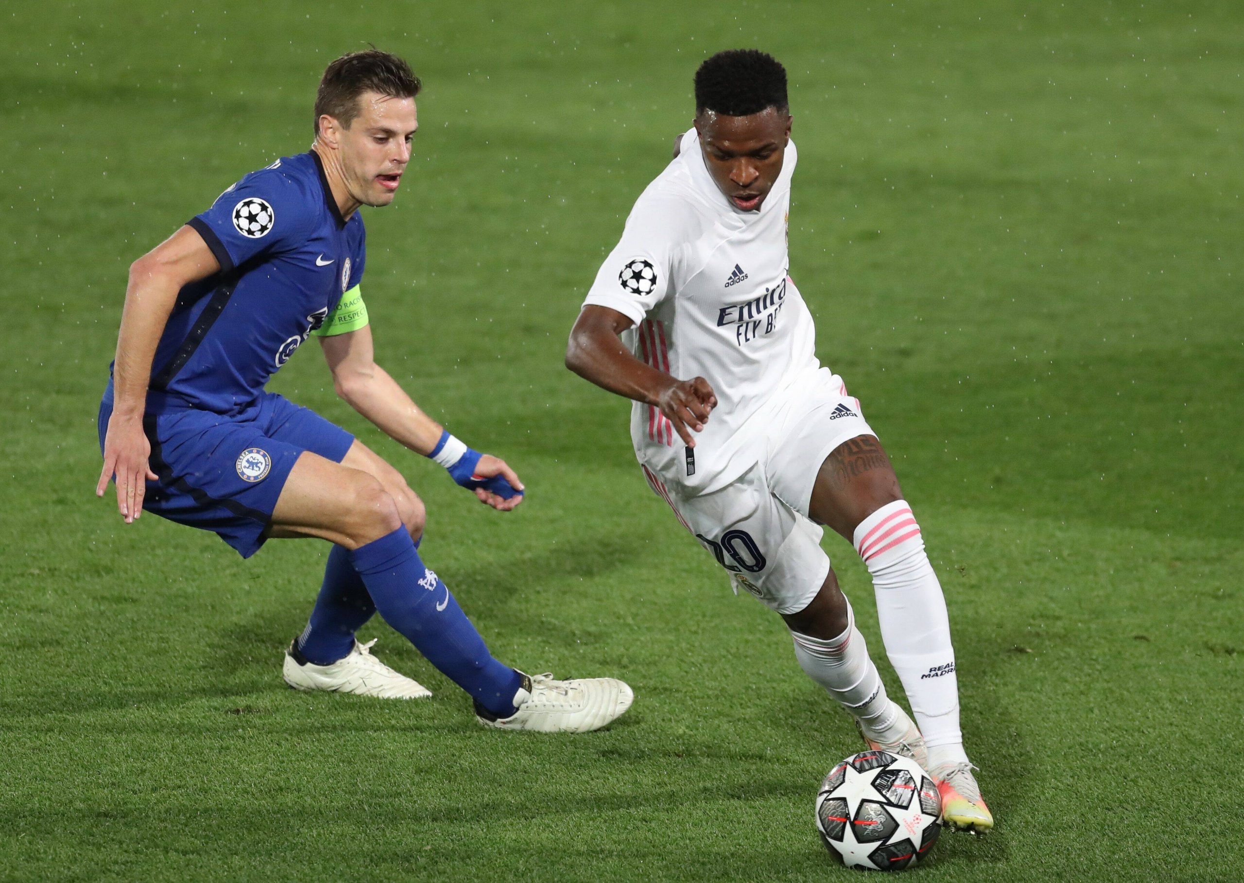 Vinicius Junior names Chelsea star Reece James as one of his toughest opponents.