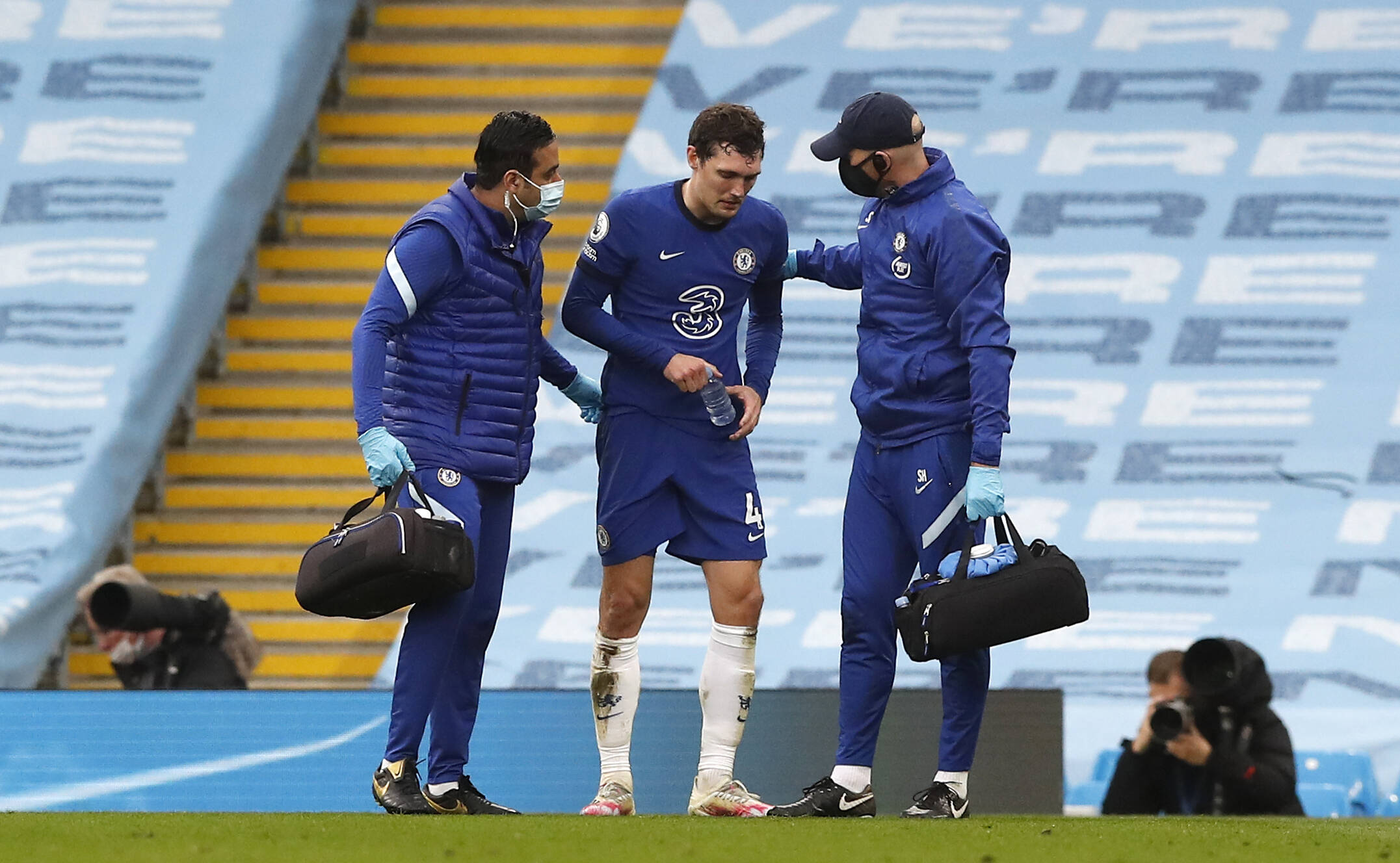 Thomas Tuchel provided an injury update on Chelsea defender, Andreas Christensen, after his fall against Manchester City.