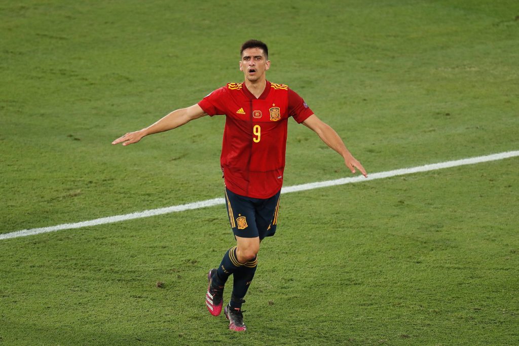 Villarreal striker, Gerard Moreno, in action for Spain at UEFA Euros 2020.