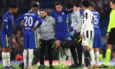 Chilwell being carried off due to a knee issue that he suffered against Juventus.