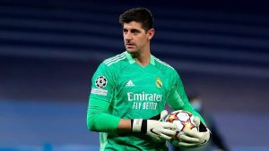Real Madrid goalkeeper Thibaut Courtois puts Chelsea in the front seat while assessing the game.