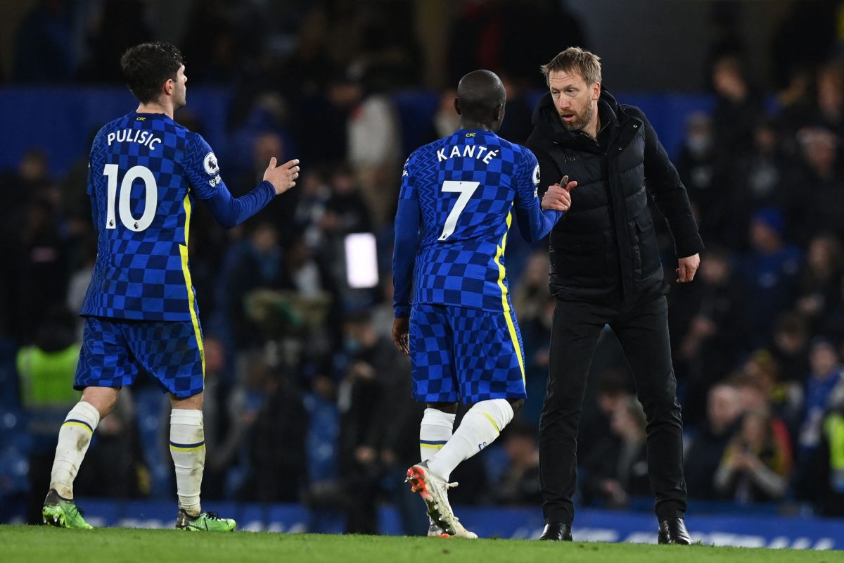 Frank Lampard claims injured Chelsea star N’Golo Kante will miss the rest of the season.  (Photo by GLYN KIRK/AFP via Getty Images)