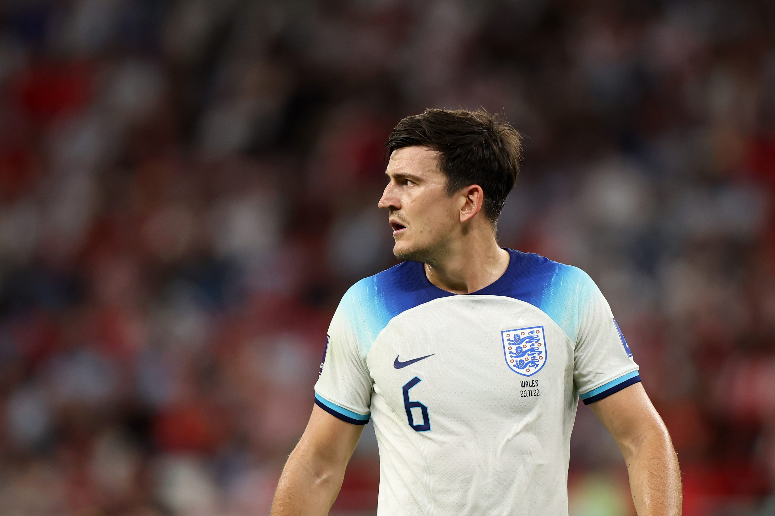 Harry Maguire of Englandand Manchester United. (Photo by Francois Nel/Getty Images)