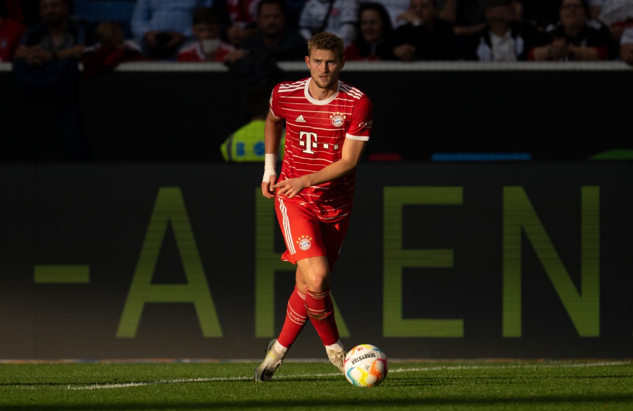 Matthijs de Ligt in action for Bayern Munich. (Photo by Matthias Hangst/Getty Images)