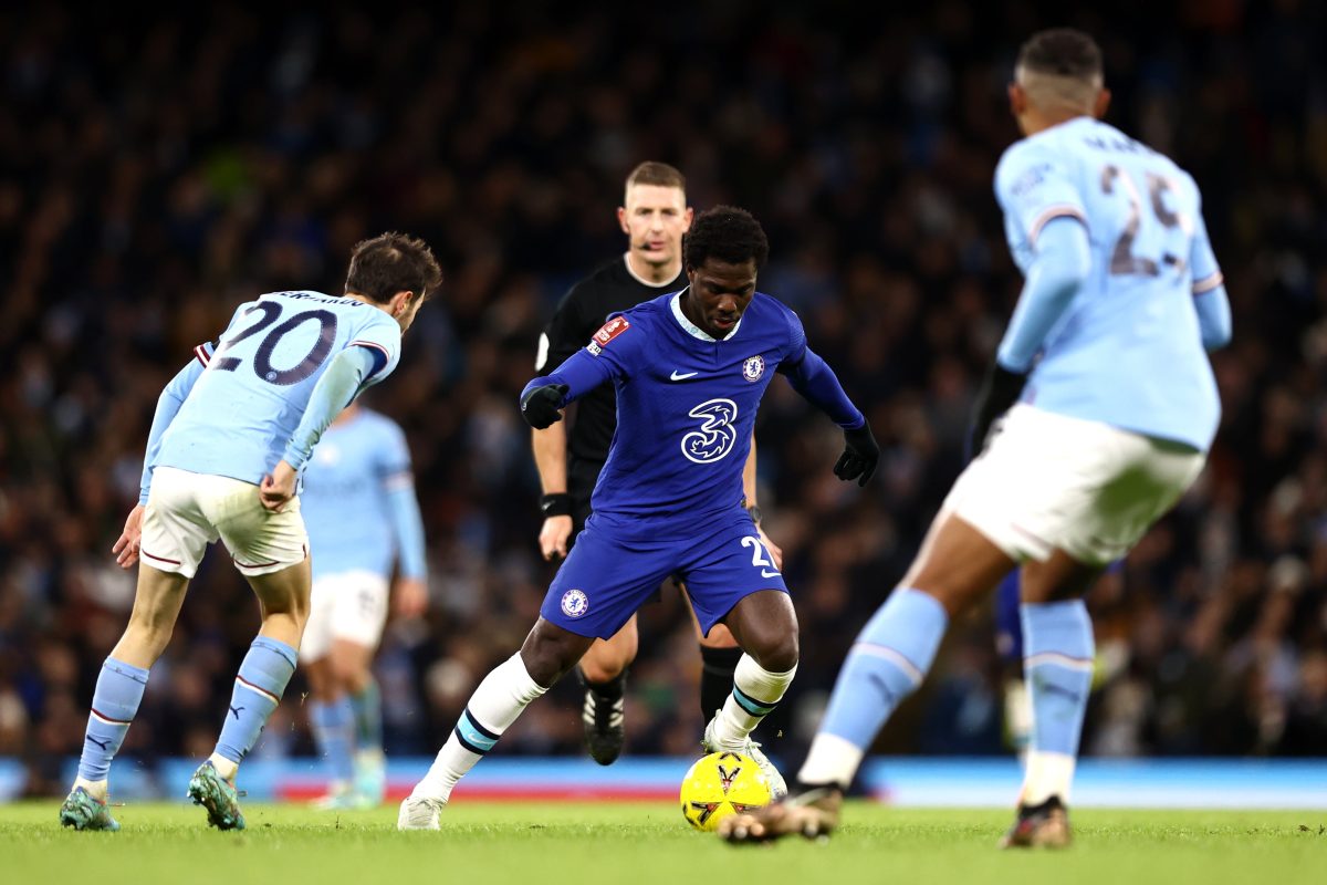 Chelsea striker Fofana in action.  (Photo by Naomi Baker/Getty Images)