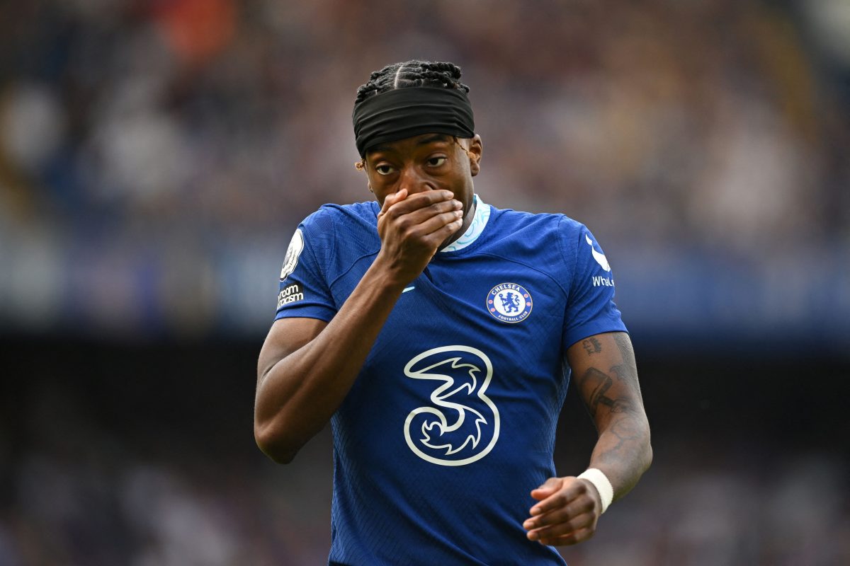 Noni Madueke has scored one goal for Chelsea. (Photo by JUSTIN TALLIS/AFP via Getty Images)