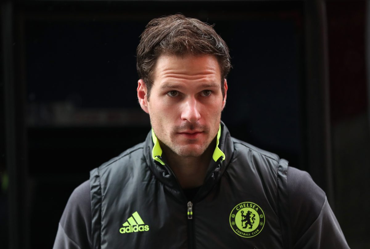 Asmir Begovic of Chelsea arrives for a league game against Middlesbrough. (Photo by Ian MacNicol/Getty Images)