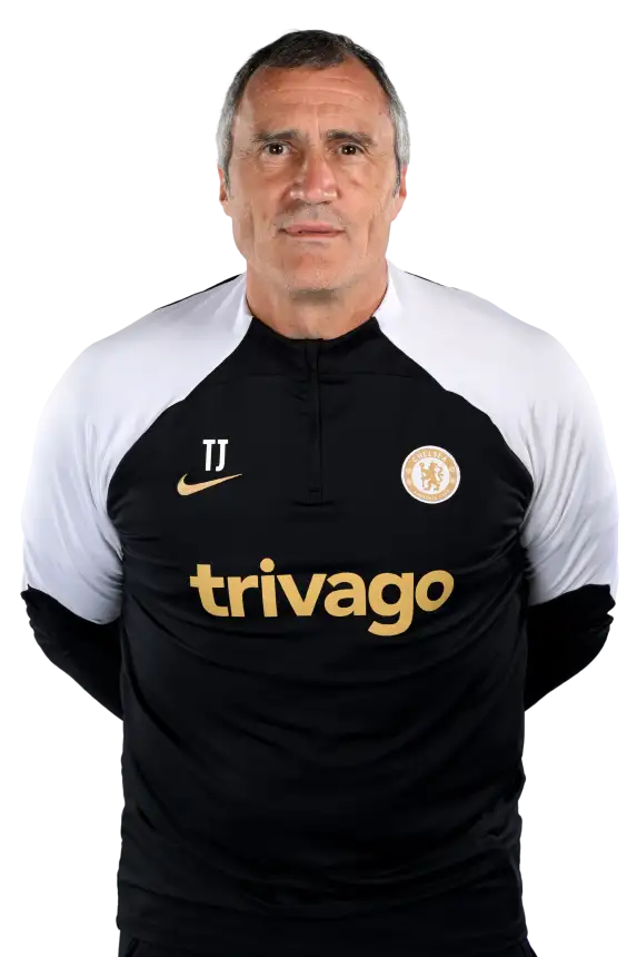 Chelsea goalkeeper coach Toni Jimenez. 