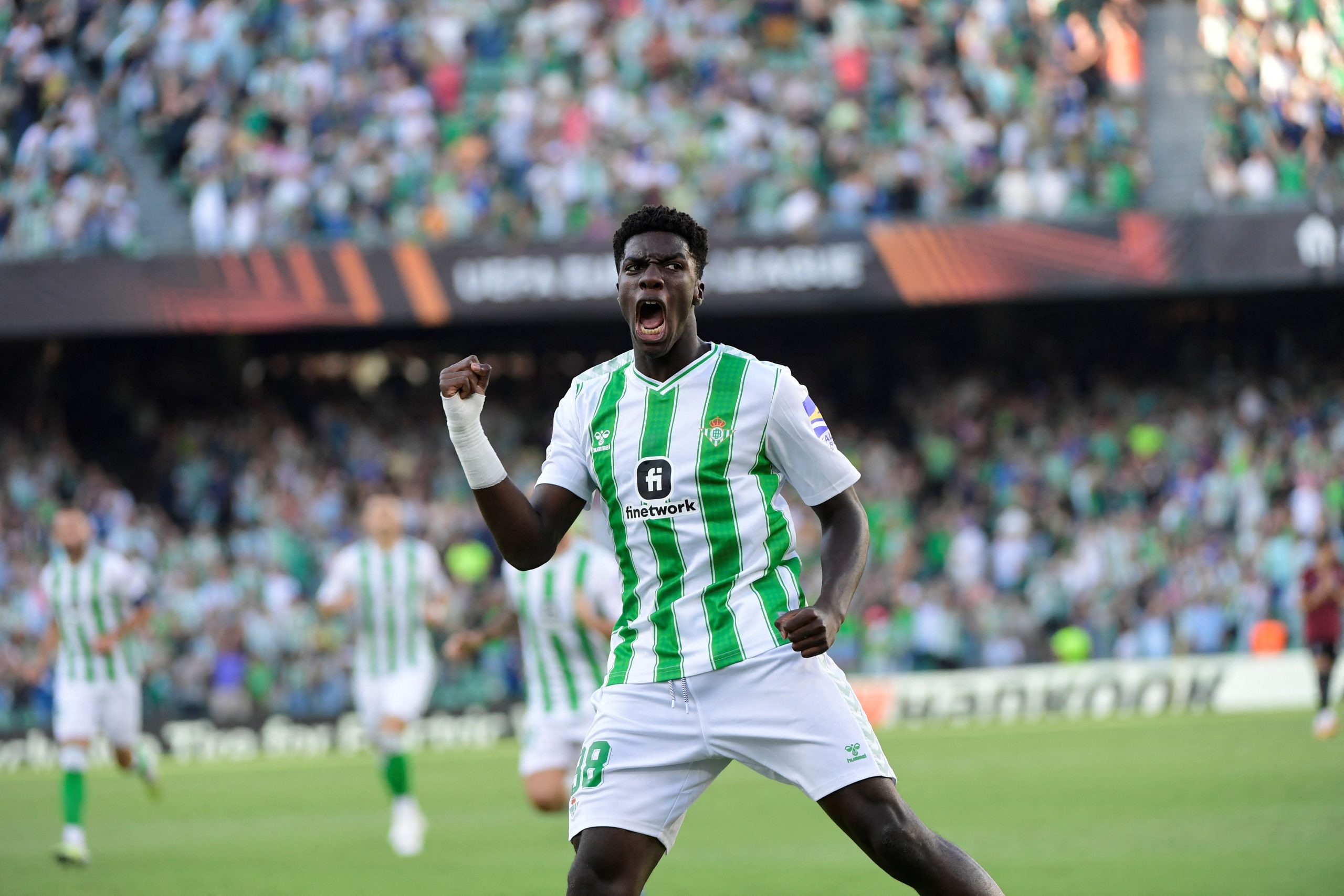 Real Betis teenage sensation Assane Diao (Photo by CRISTINA QUICLER/AFP via Getty Images)
