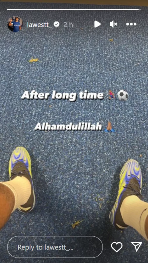 Wesley Fofana offers an encouraging update on his Instagram story